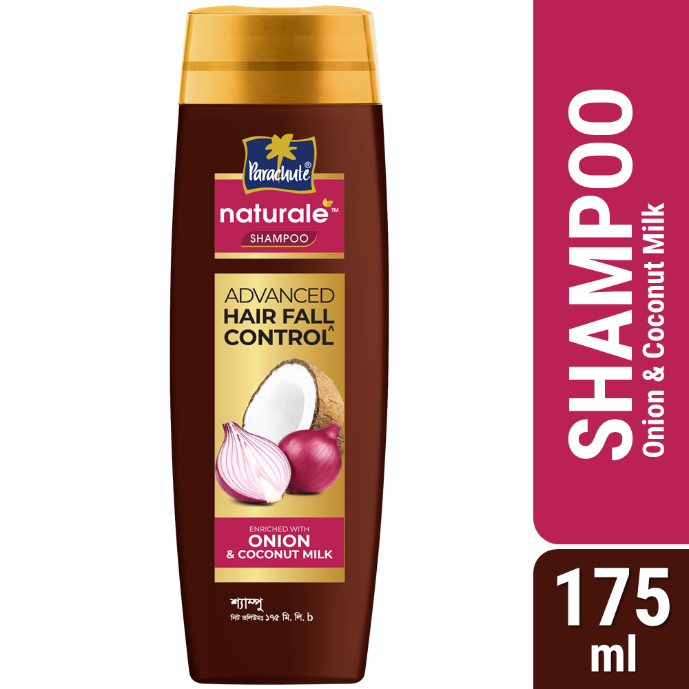 Parachute Naturale Hair‑Fall Control Shampoo 175 ml – Onion & Coconut Milk Hover Image