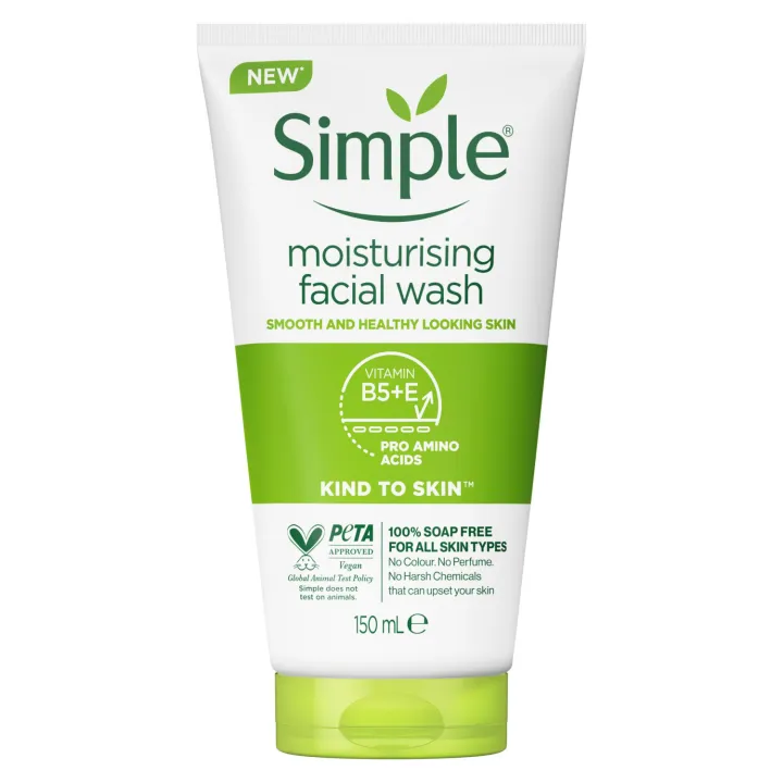 Simple Moisturising Foaming Facial Wash 150ml Hover Image