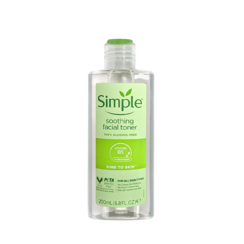 Simple Kind To Skin Soothing Facial Toner 200ml Hover Image