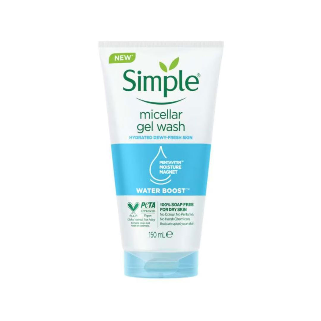 Simple Water Boost Micellar Facial Gel Wash Size: 150ml Main Image
